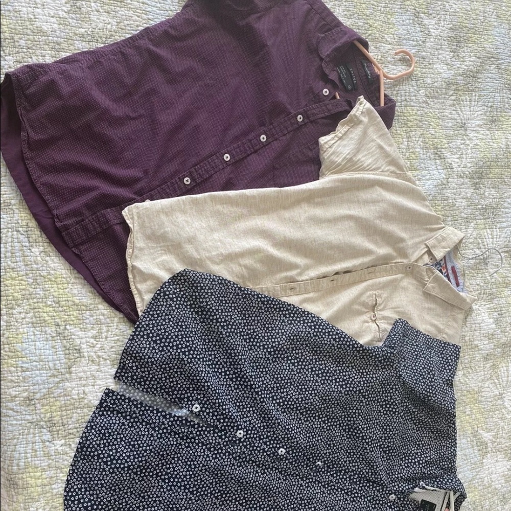 Lot of 3 Cactus size M button down shirts